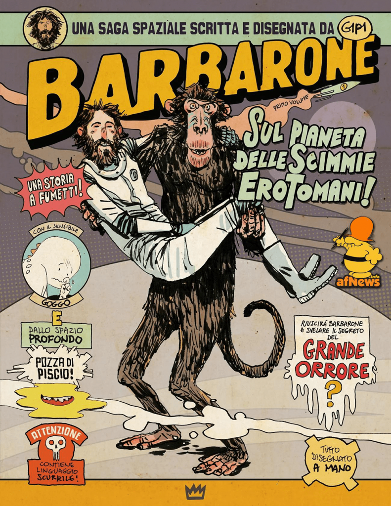 Cover Barbarone sul pianeta dell scimmie erotomani!